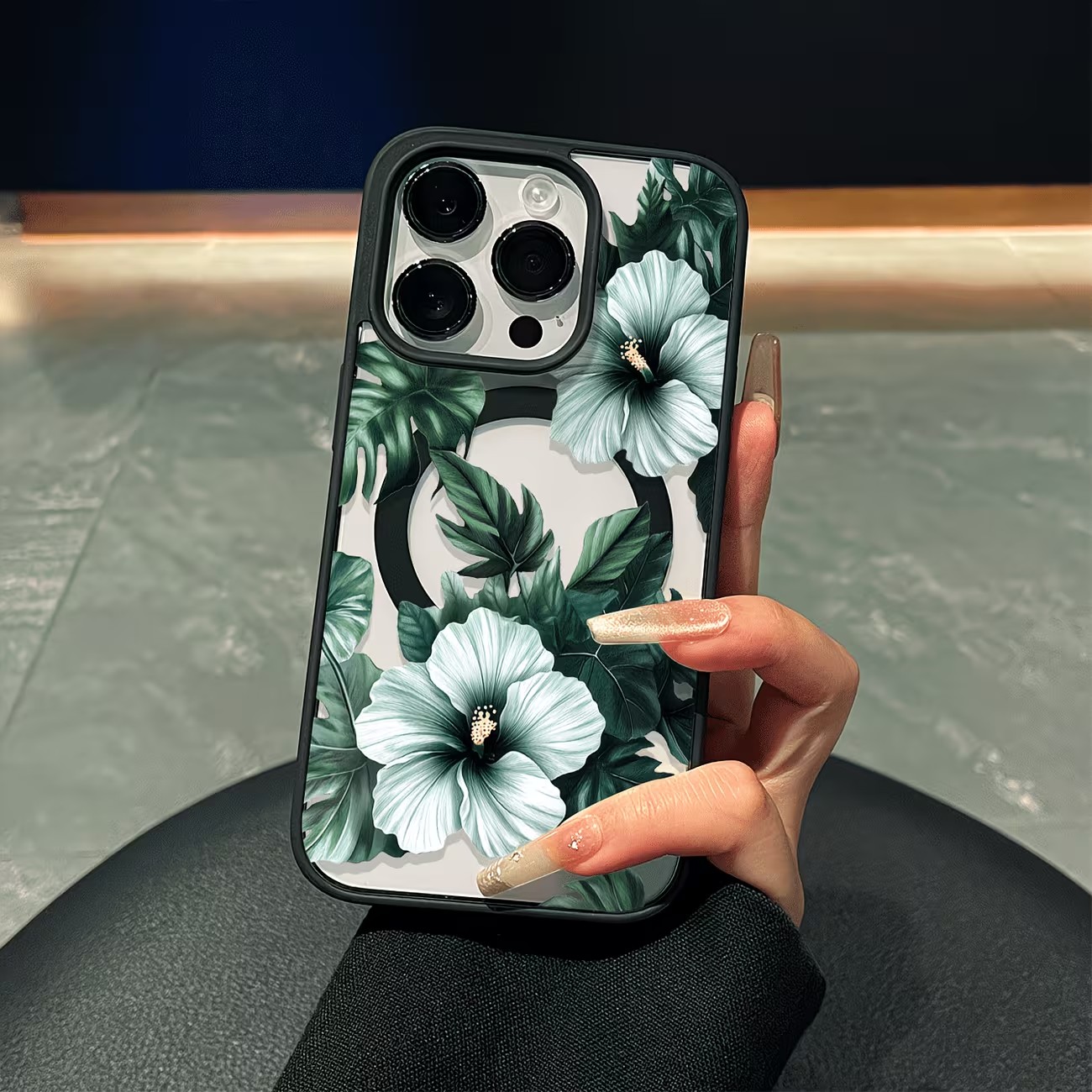 Green Floral Print Phone Case  - Phone Cases Otterbox 评论和价格